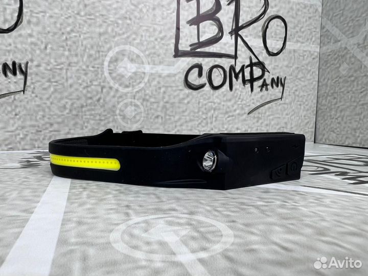 Фонарик налобный с датчиком движения