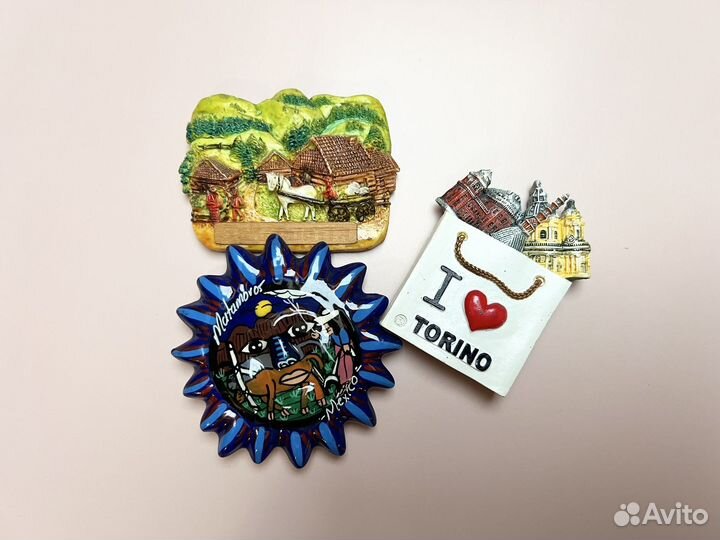 Магниты на холодильник Италия Швейцария Мексика