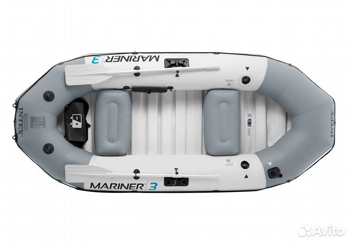 Трехместная надувная лодка Intex Mariner 3 Set