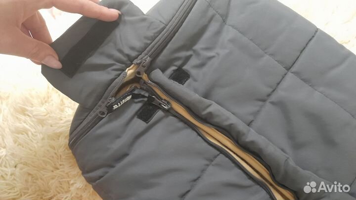 Конверт зимний на овчине бронь