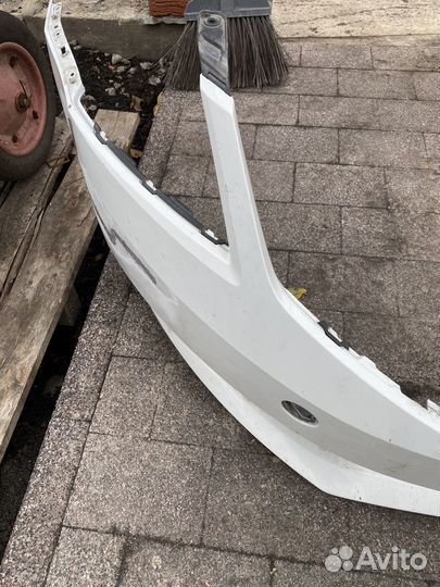 Передний бампер на шкода Октавия 2019 года