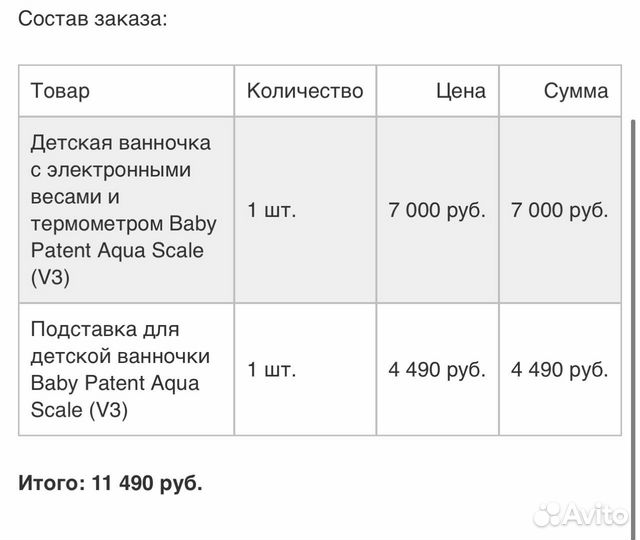 Ванночка для купания