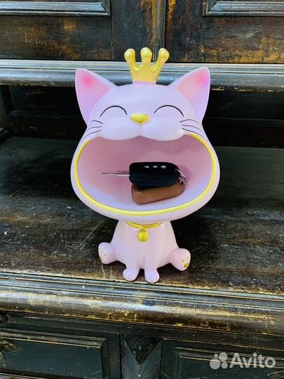 Конфетница фигурка статуэтка кошка