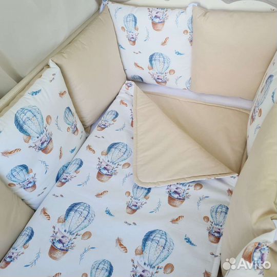 Новый комплект бортики и одеяло