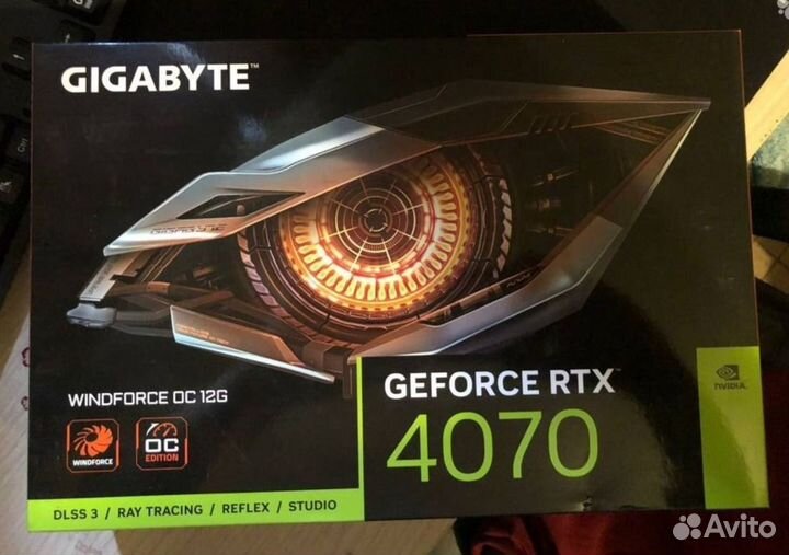 Видеокарта Gigabyte RTX 4070 windforce OC Новая