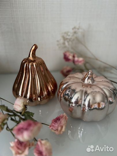 Декоративные фигурки тыквы
