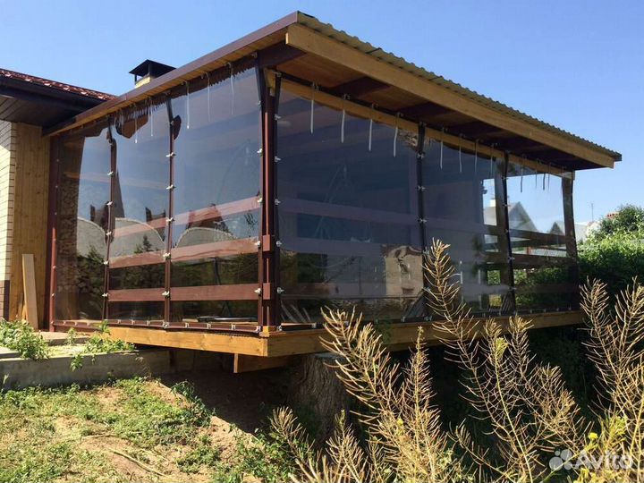 Мягкие окна для террас и беседок