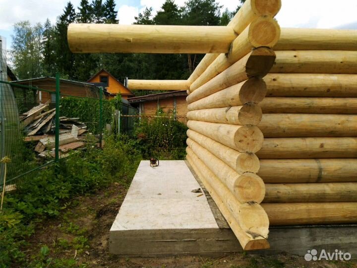 Сборка срубов