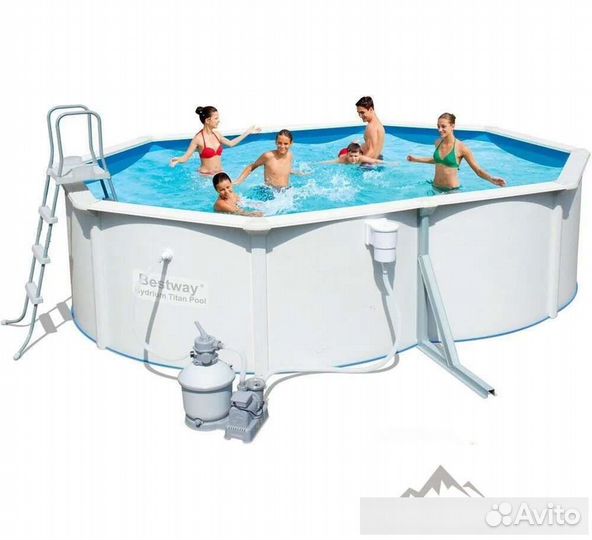 Бассейн каркасный стальной