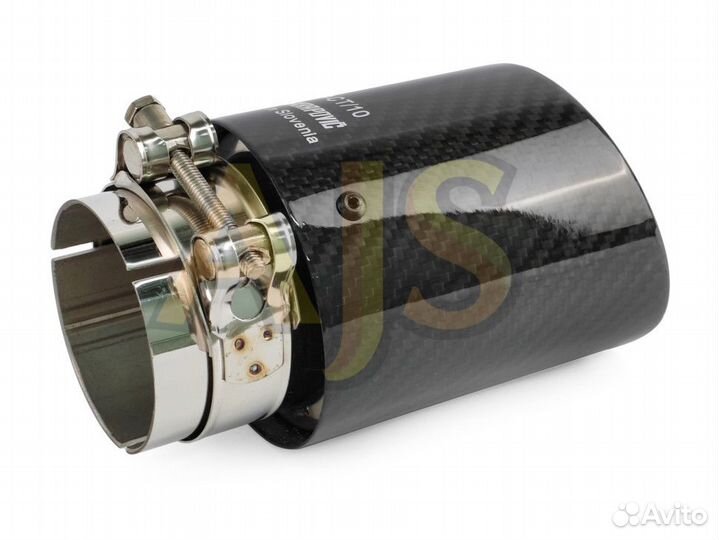 Насадка на глушитель Akrapovic style карбон 63/89 матовый