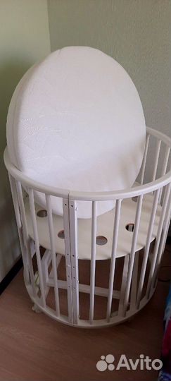 Матрас в круглую кроватку