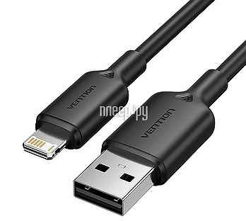 Vention USB 2.0 AM - Lightning 2.4A Black lambf