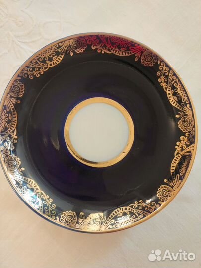 Чашка с блюдцем лфз cobalt