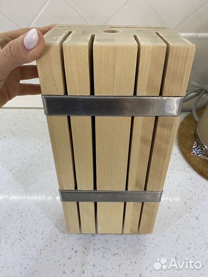 Подставка для ножей IKEA (нат.дерево)