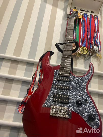 Электрогитара nf gitaur, красная