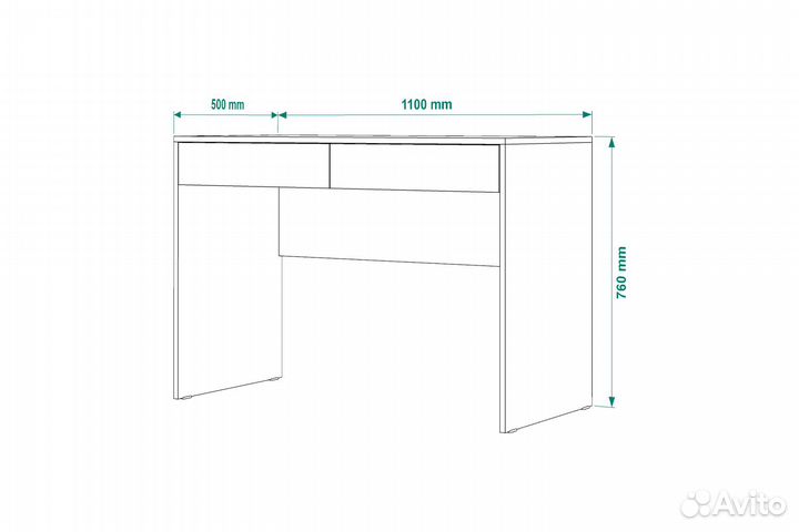 Письменный стол марк 110-5