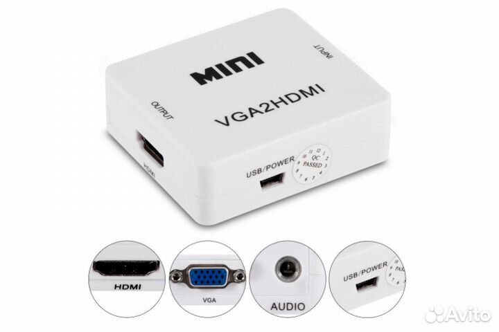 Конвертер переходник c VGA на hdmi