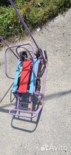 Детские санки на колесах