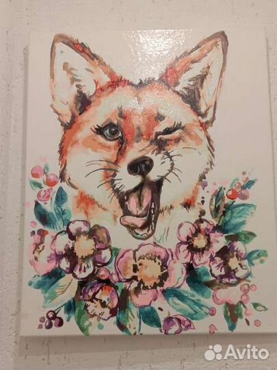 Картина акрилом на холсте