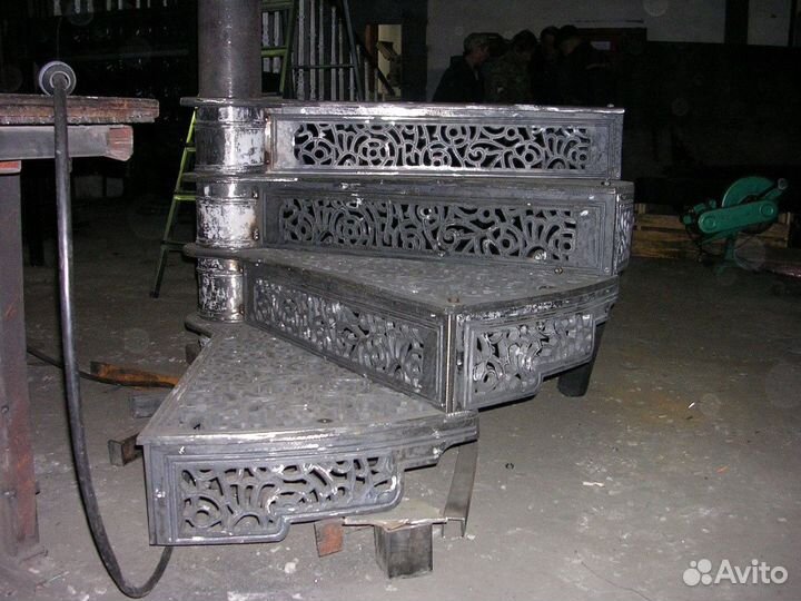Лестница металлическая чугунная, каслинское литье