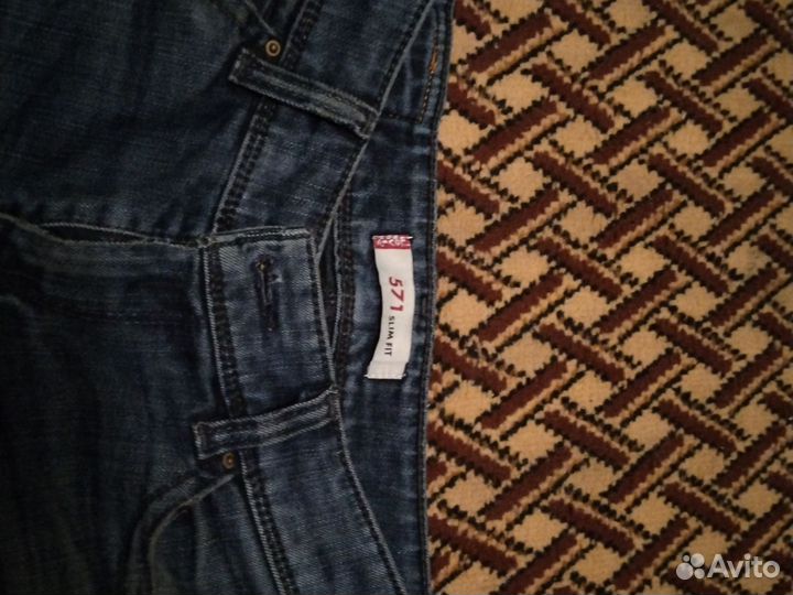 Джинсы levis 571 slim fit