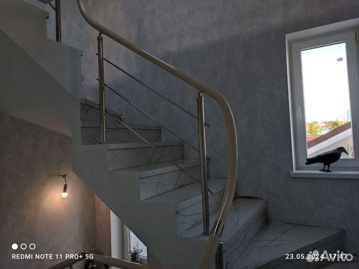 Перила из нержавейки под ключ