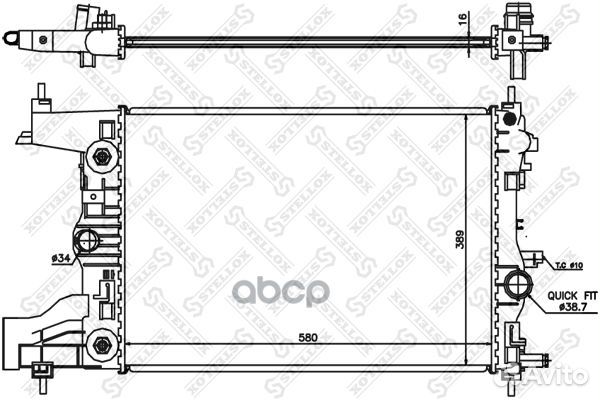 Радиаторы сист.охлажденияstellox 1026034SX Ste