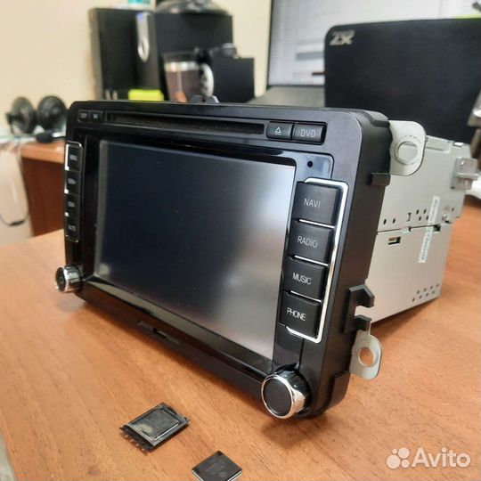 Штатная магнитола на volkswagen tiguan 2014 г.в