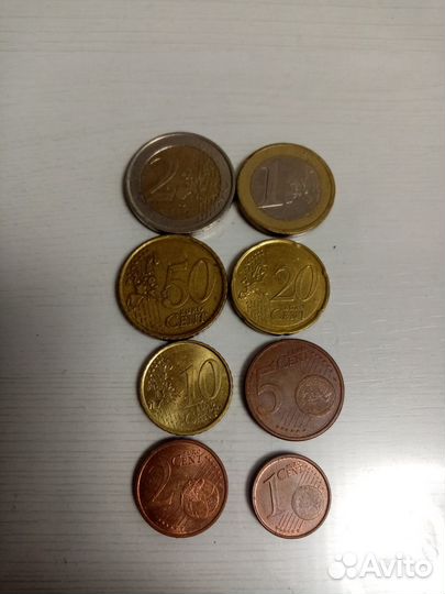Набор монет евро
