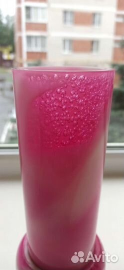 Редкая ваза СССР, рубиновое стекло Олени