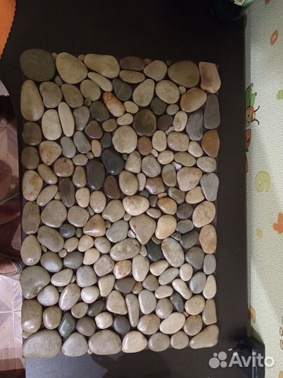 Коврик из Черноморской гальки массажный