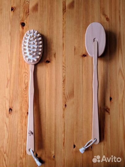 Щётка для тела массажная Back to nature