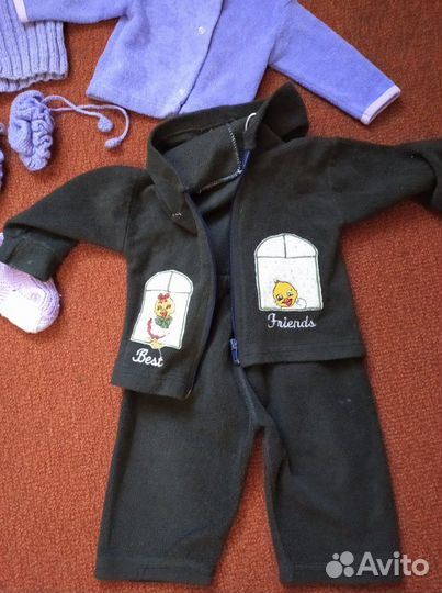 Пакет с детскиии вещами. С рождения до 6 мес