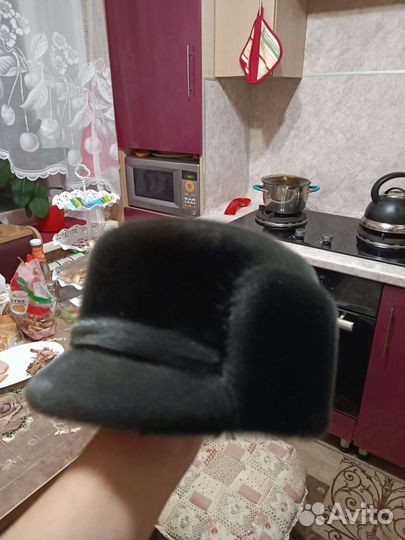 Норковая шапка мужская