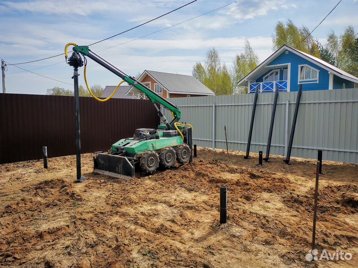 Ремонт фундамента винтовые сваи