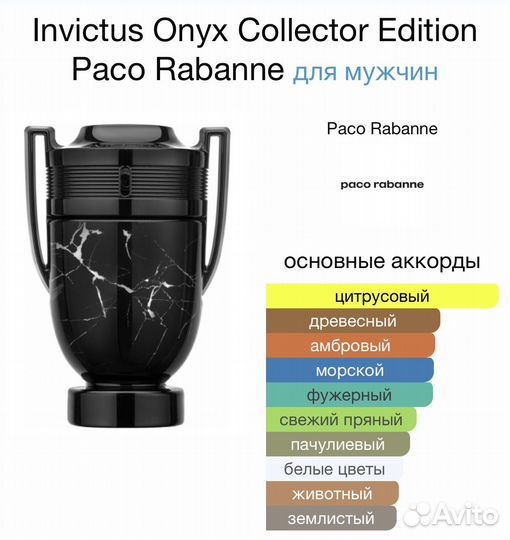 Invictus Onyx Collector Edition Paco Rabanne