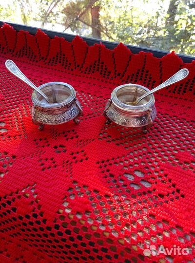 Солонка мельхиоровая СССР