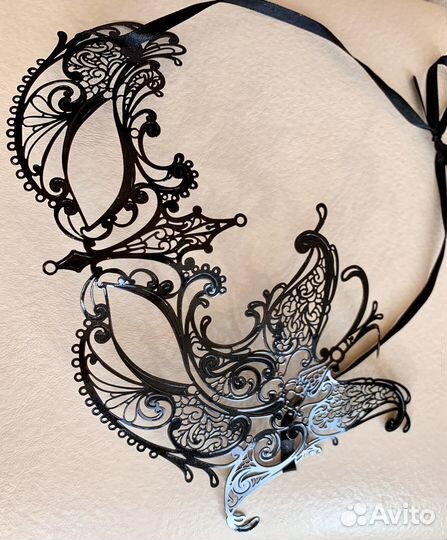 Маска карнавальная металлическая