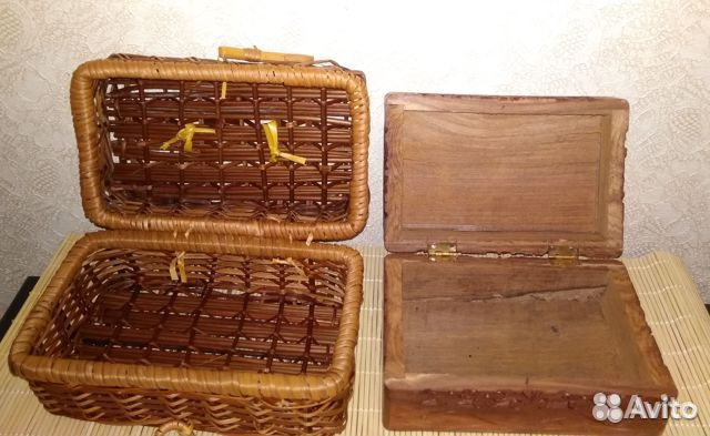 Шкатулки из натурального материала