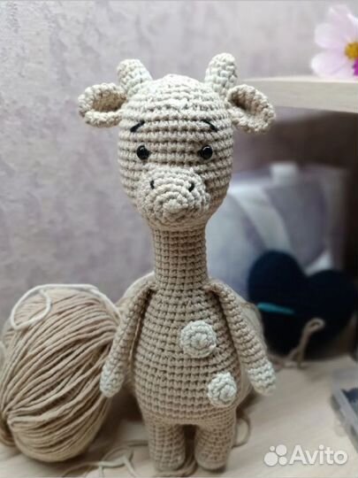 Жираф амигуруми