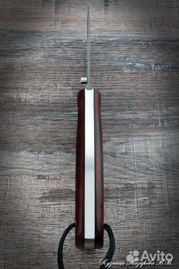 Нож складной Корсак сталь Х12мф накладки микарта к