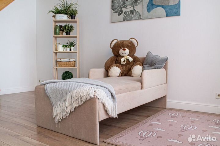 Детская кровать мягкая с бортиком 160х80 Teddy