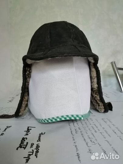 Шапка ушанка из овчины