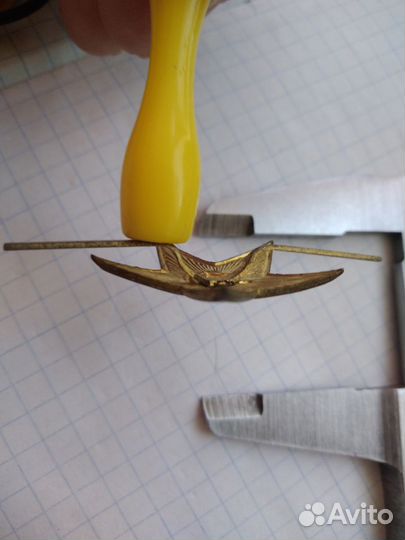 Звёзда на бескозырку 28мм.магнитная