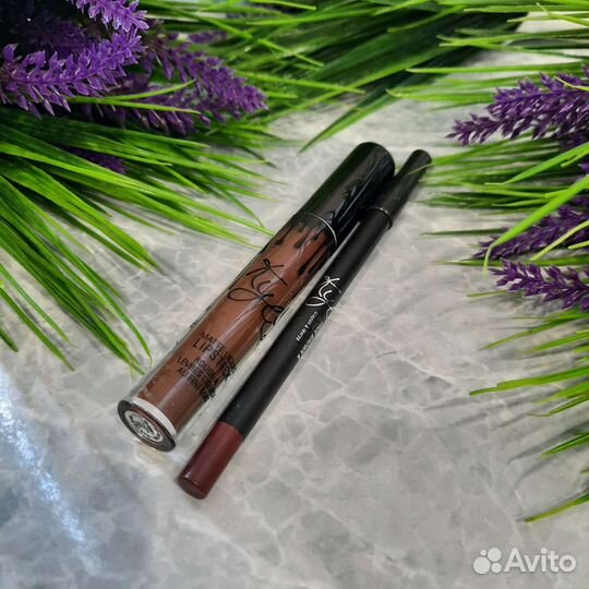 Набор помада + карандаш Kylie