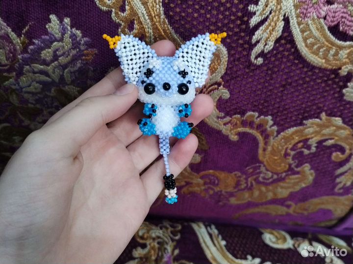 Амигуруми из бисера (Ушастик)