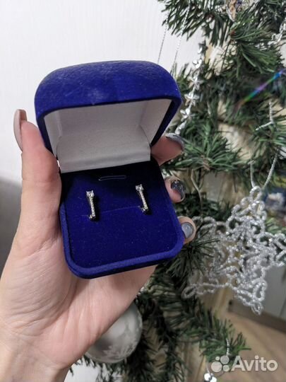 Серьги серебро