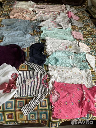 Продам пакетом вещи для девочки 6-9 мес