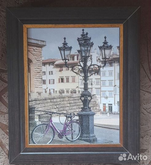 Картина водопад с подсветкой