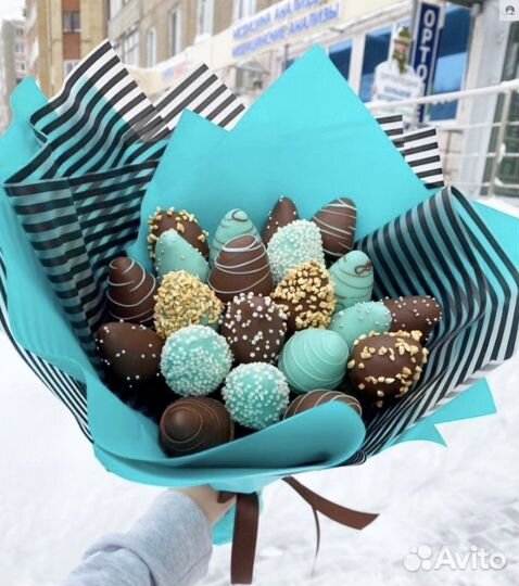 Букет из клубники в шоколаде